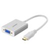 UGREEN 40217 Mini HDMI to VGA & 3.5mm Female White Converter