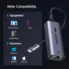 UGREEN CM648 (25051) USB Male to LAN Female Gray Converter - Image 6