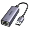 UGREEN CM209 (50922) USB Male to LAN Female Grey USB Converter - Image 2