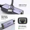UGREEN CM209 (50922) USB Male to LAN Female Grey USB Converter - Image 3