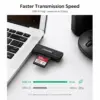 UGREEN CM104 (40752) USB Male to SD/TF Black Card Reader - Image 2