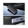 UGREEN CM662 (15705) Dual USB Male to Tri USB 3.0 & Type-C Female Gray Sharing Switch - Image 5
