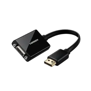 Ugreen 40248 HDMI Male to VGA & 3.5mm Female, Black Converter