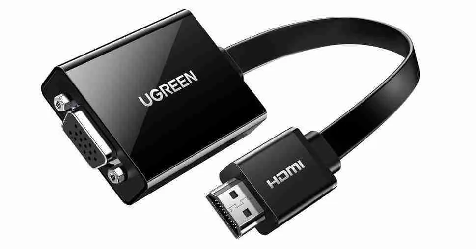 UGREEN CM611 (90813) HDMI Male to VGA Female, 0.15 Meter, Black Converter