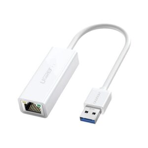 UGREEN 20255 USB Male to LAN Female White USB Converter