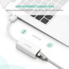 UGREEN 20255 USB Male to LAN Female White USB Converter - Image 3