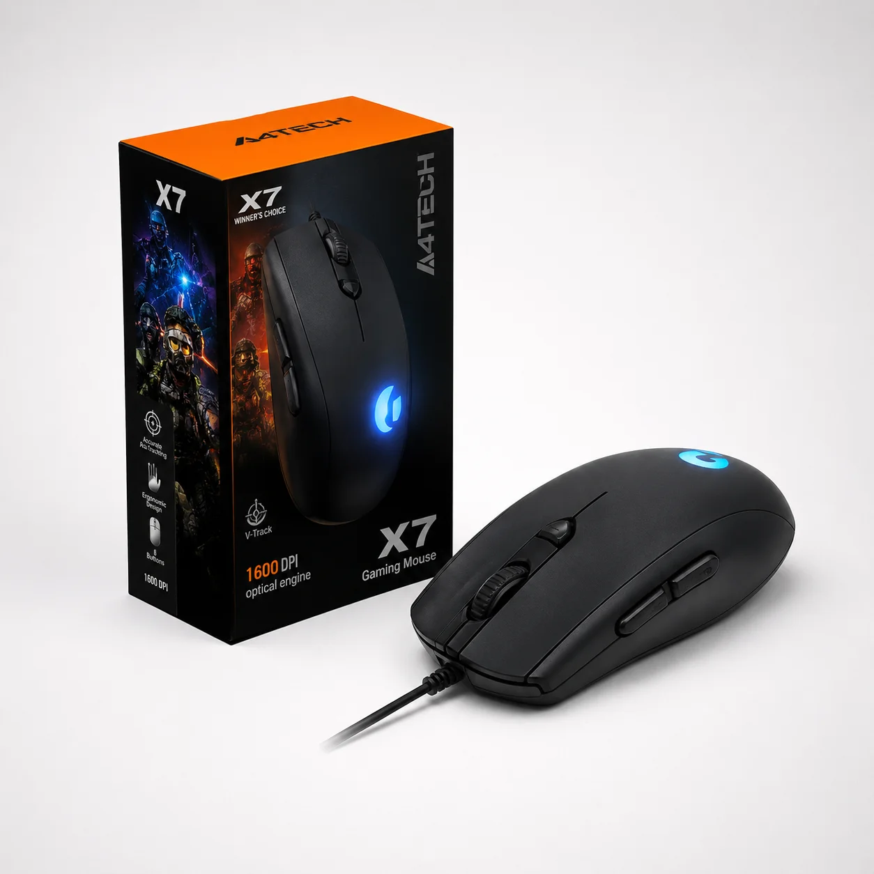 Gigabyte Aorus M2 7 Button USB RGB Gaming Mouse Black