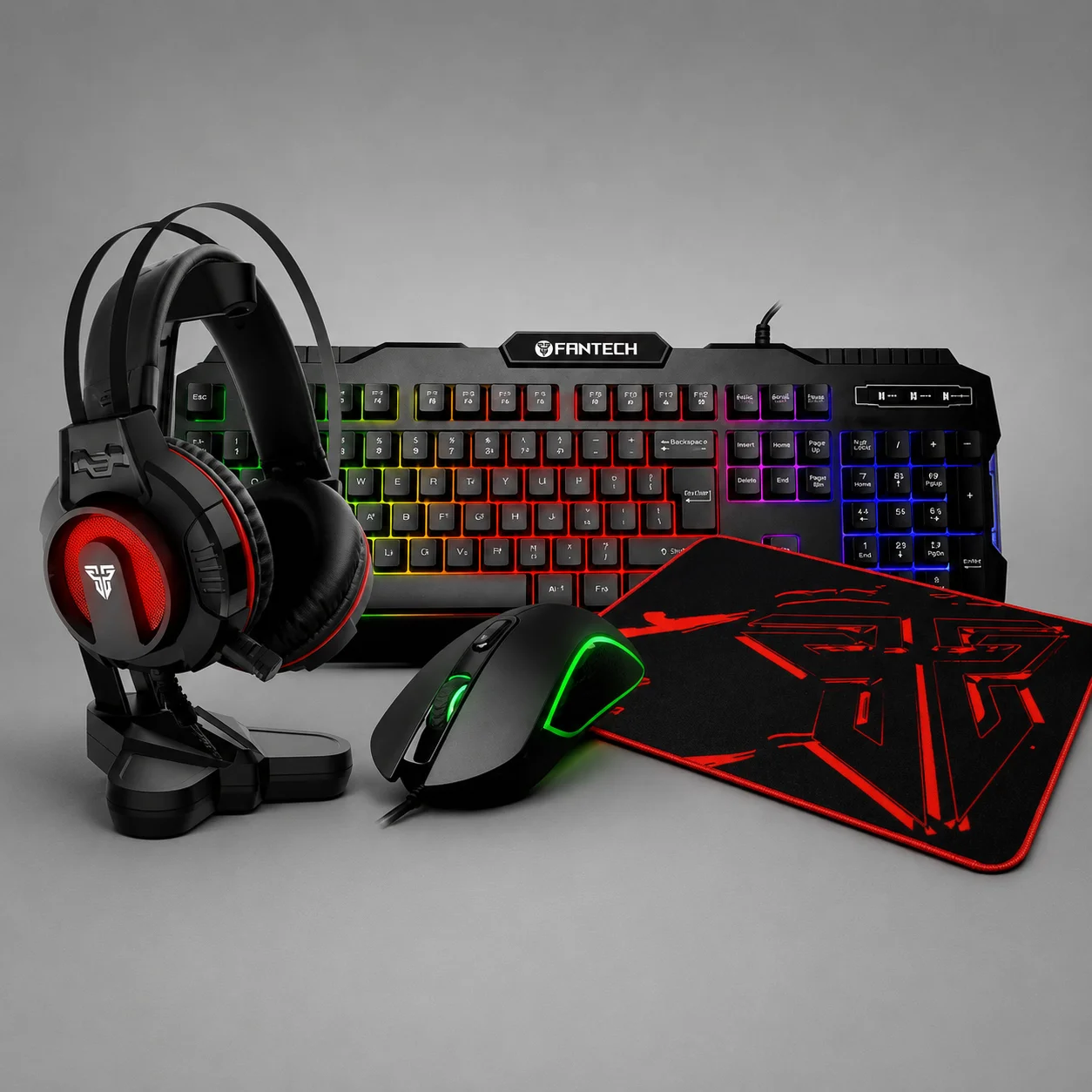 Fantech P51 5 In 1 Gaming Combo - Hitam